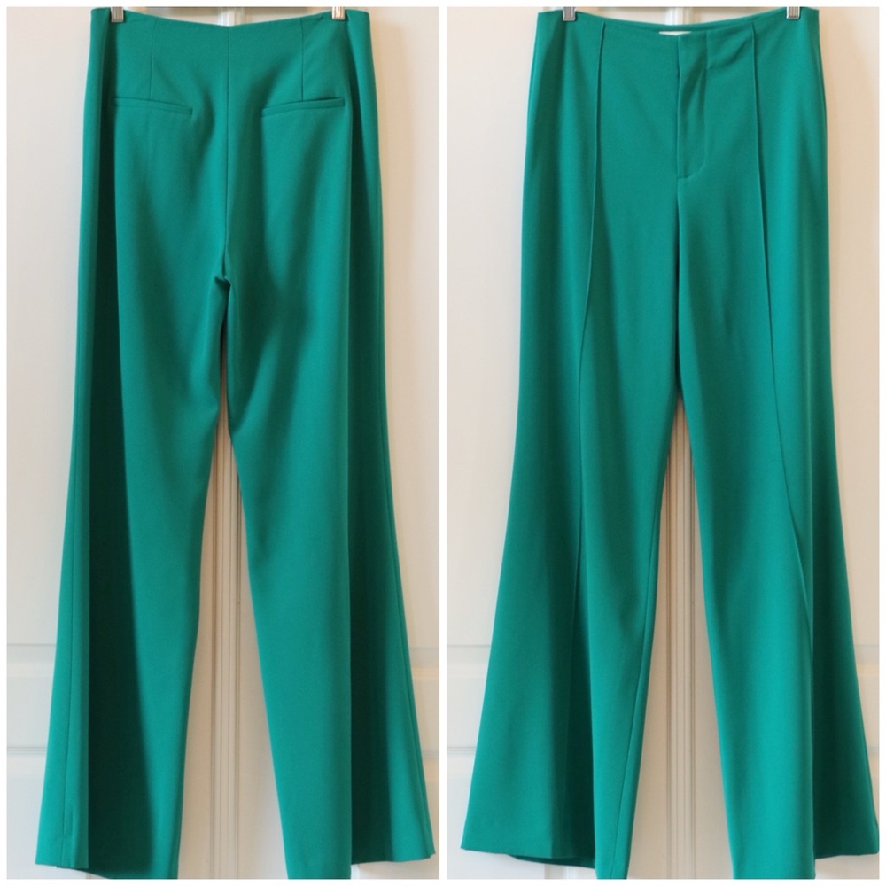 ALICE + OLIVIA Dylan High Waisted Wide Leg Pants - Picture 9 of 11